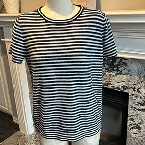 J Crew short sleeved striped sweater